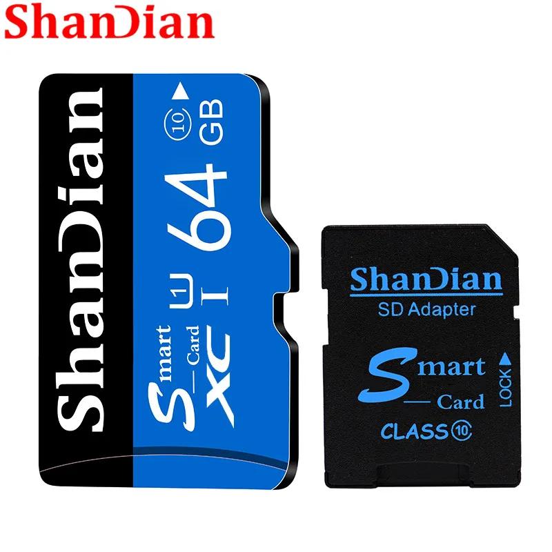 SHANDIAN-޸ ī ְ Ʈ SD ޸ ī 64GB 32GB 16GB 8GB 128GB class10 TF ī, Smartsd  ̺   SDcard